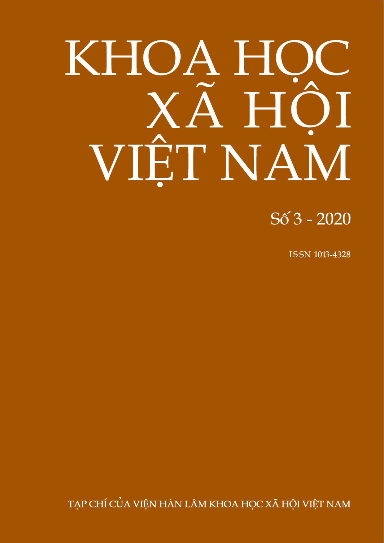 Khoa học xã hội Việt Nam. Số 3 - 2020